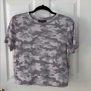 Camo Cropped Tee